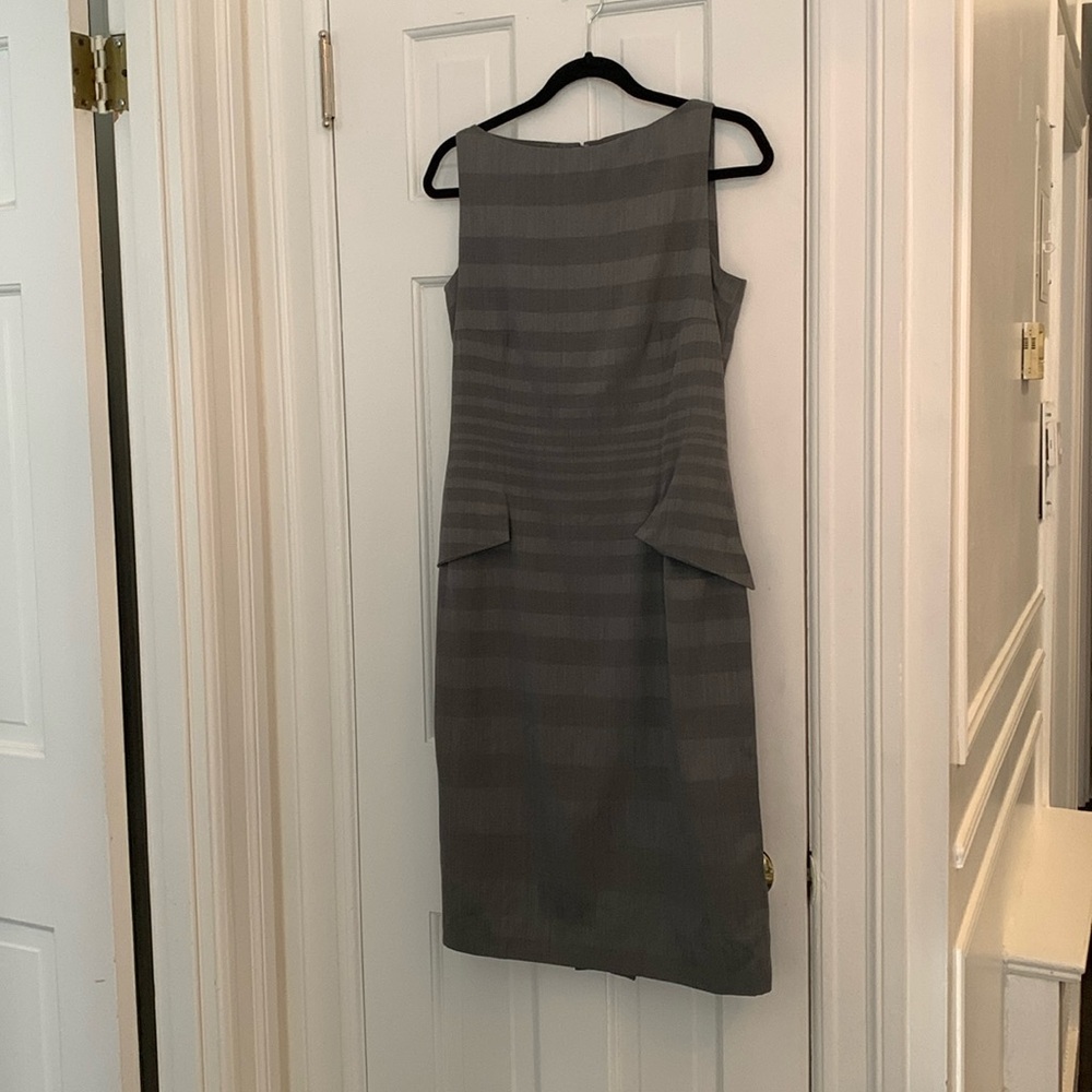 Christian Dior Boutique vintage gray silk and wool dress. In very good condition